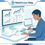 Business owner reviewing a competitive advantage strategy plan to grow faster than competitors