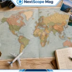 How to choose a travel destination — travel planning essentials including a world map, passport, and compass