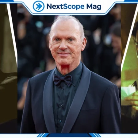 Michael Keaton through the decades — as Batman in 1989, at a recent red carpet, and in an early career film role