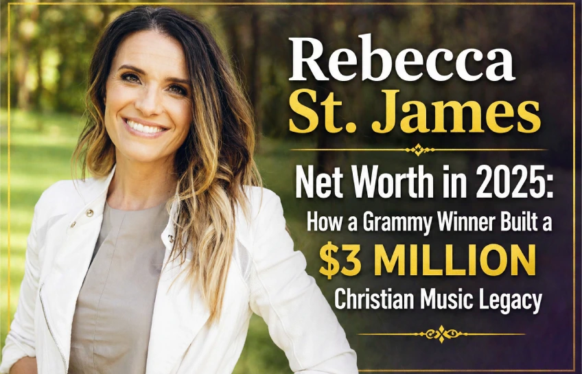 Rebecca St. James net worth in 2025 showing how the Grammy-winning Christian music artist built a $3 million legacy.