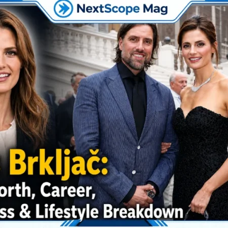 Kris Brkljač with Stana Katic at a formal event, showcasing luxury lifestyle, net worth, career, and business success in a high-end setting