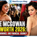 Rose McGowan red carpet collage thumbnail showing her in glamorous outfits with bold text “Net Worth 2026: Career, Earnings, and Financial Journey”