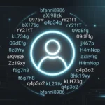 bfanni8986 anonymous digital username identity illustrated on a dark tech interface