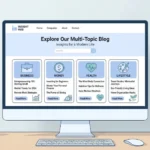Bynethi com platform showing content categories including business, money, health, and lifestyle