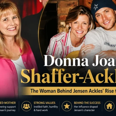 Donna Joan Shaffer-Ackles, devoted mother of actor Jensen Ackles, pictured in a warm family photo highlighting her strong values and quiet influence behind his rise to fame.