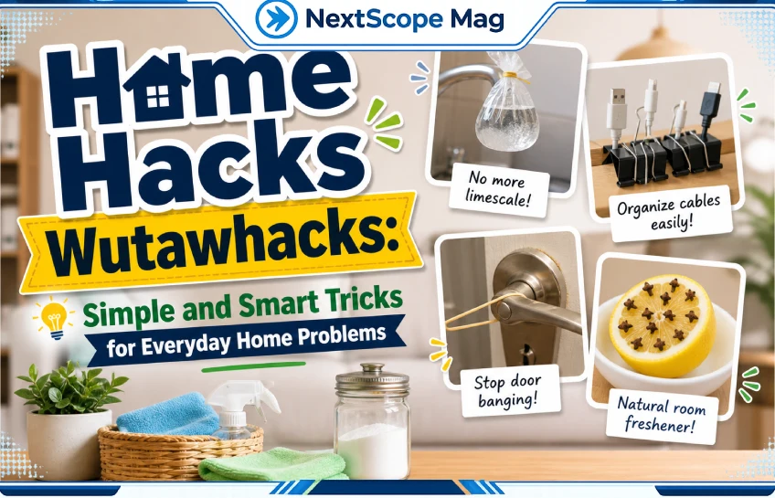 Home Hacks Wutawhacks simple and smart tricks for everyday home problems with DIY cleaning, cable organizing, and easy home solutions