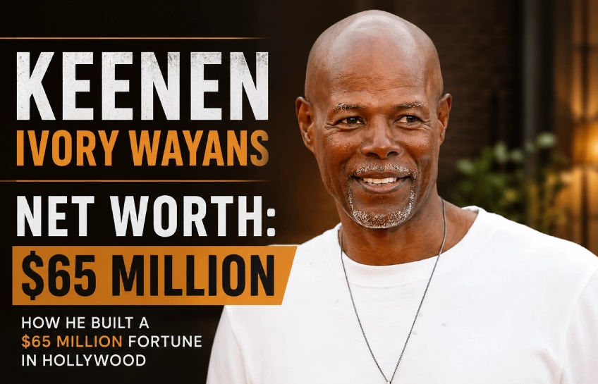 Keenen Ivory Wayans net worth — infographic showing his $65 million fortune built through Hollywood films and TV production