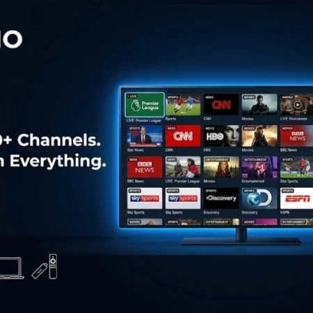 TVLIO IPTV service streaming 40000 live TV channels and movies in 4K on multiple devices
