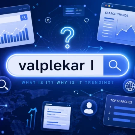 Digital illustration showing the online trend and mystery behind valplekar I keyword searches