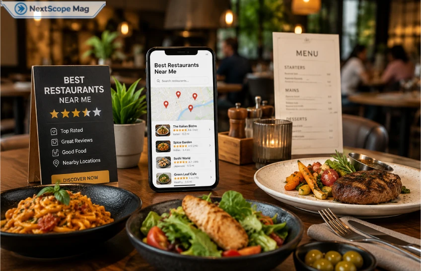 Best Restaurants Near Me guide showing top-rated nearby food places, reviews, menus, and dining options.