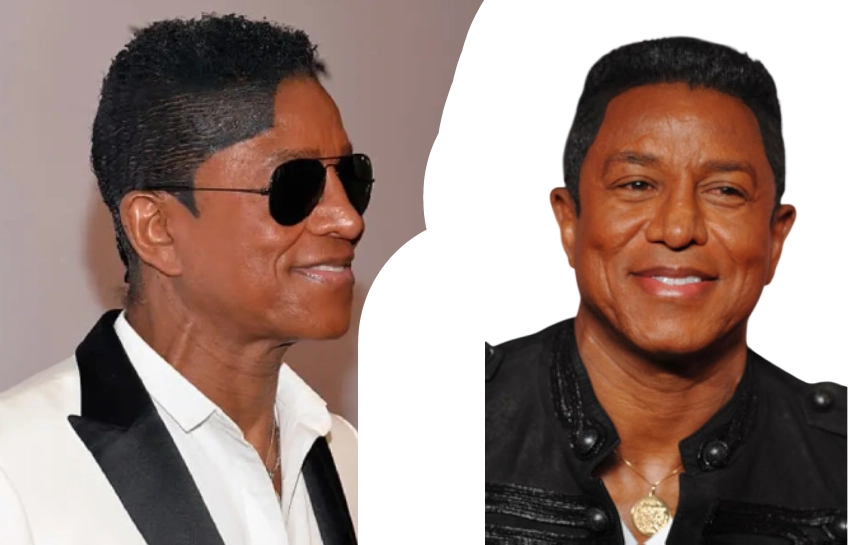 Jermaine Jackson net worth — two photos of the veteran singer and Jackson 5 founding member at public events
