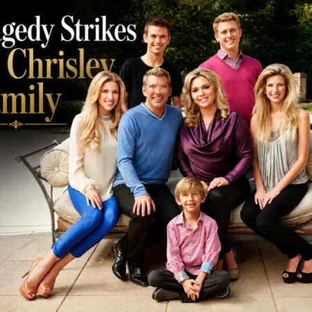 The Chrisley family in a promotional photo related to Tragedy Strikes the Chrisley Family news coverage