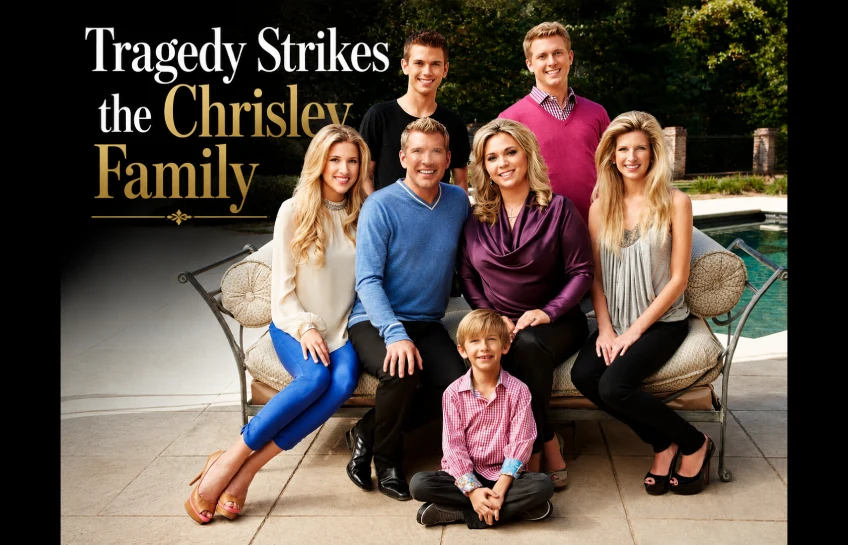 The Chrisley family in a promotional photo related to Tragedy Strikes the Chrisley Family news coverage