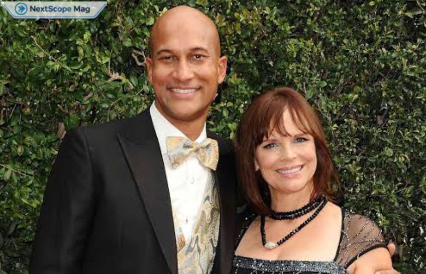 Cynthia Blaise with ex-husband Keegan-Michael Key at a formal event