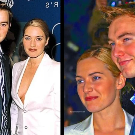 Joss Winslet and Kate Winslet at the 2002 UK premiere of Iris