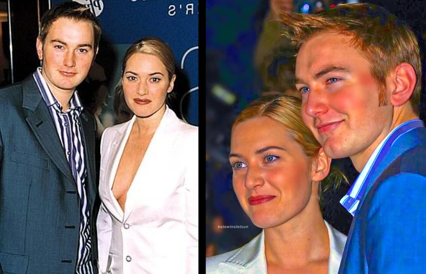 Joss Winslet and Kate Winslet at the 2002 UK premiere of Iris