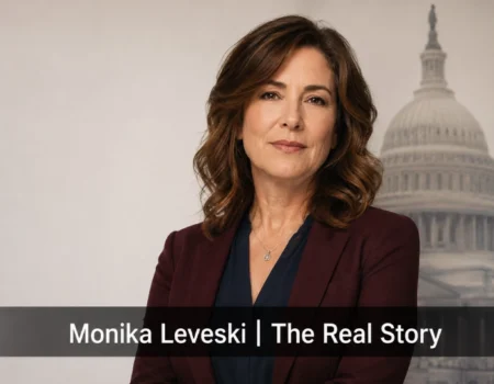 Monika Leveski Monica Lewinsky biography portrait editorial illustration