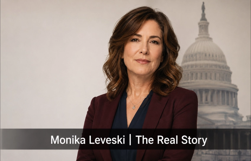Monika Leveski Monica Lewinsky biography portrait editorial illustration