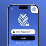 Samsung passwords vault screen showing fingerprint login and saved account list