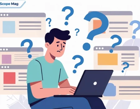 Person researching the unverified online term zvodeps across multiple conflicting websites