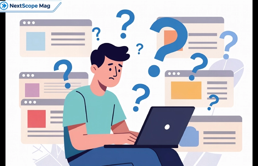 Person researching the unverified online term zvodeps across multiple conflicting websites